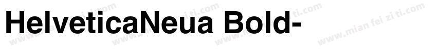HelveticaNeua Bold字体转换